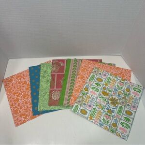 VINTAGE textured floral wrapping paper lot gift paper